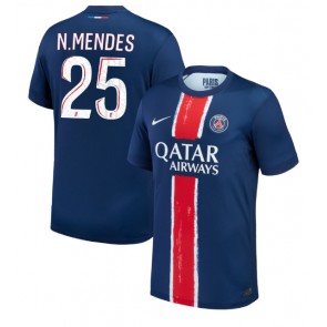 Paris Saint-Germain Nuno Mendes #25 Replika Hjemmebanetrøje 2024-25 Kortærmet